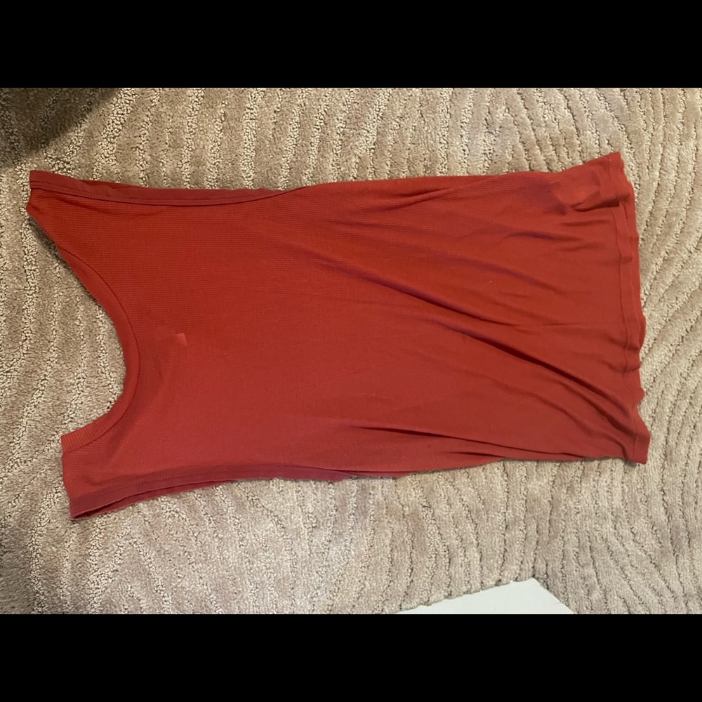 Free People Movement burnt orange/red tank top